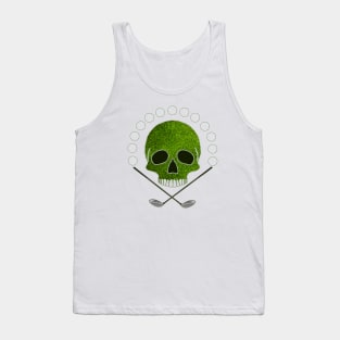 Golf Sport Skull Tank Top